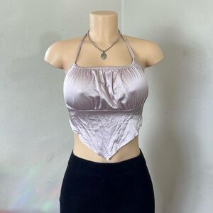 Body Central Satin Camisole Top - Light Purple